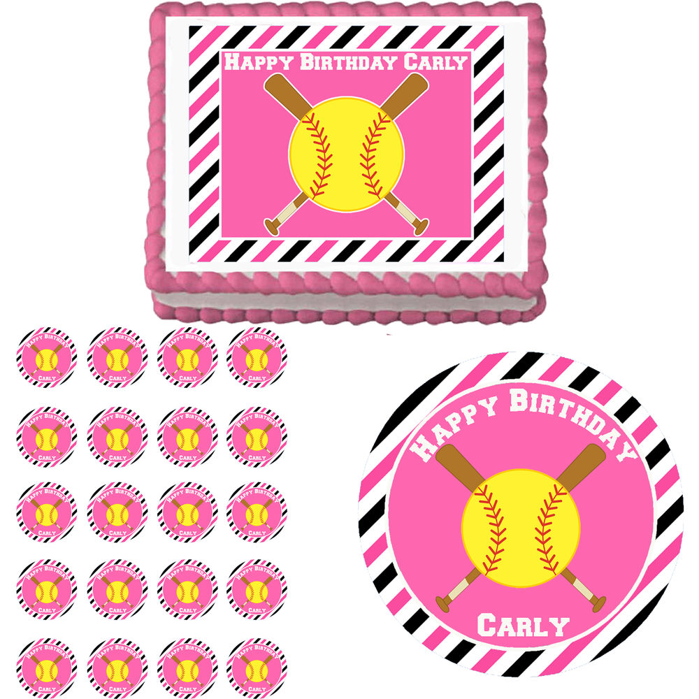 Softball Birthday Cakes for Girls