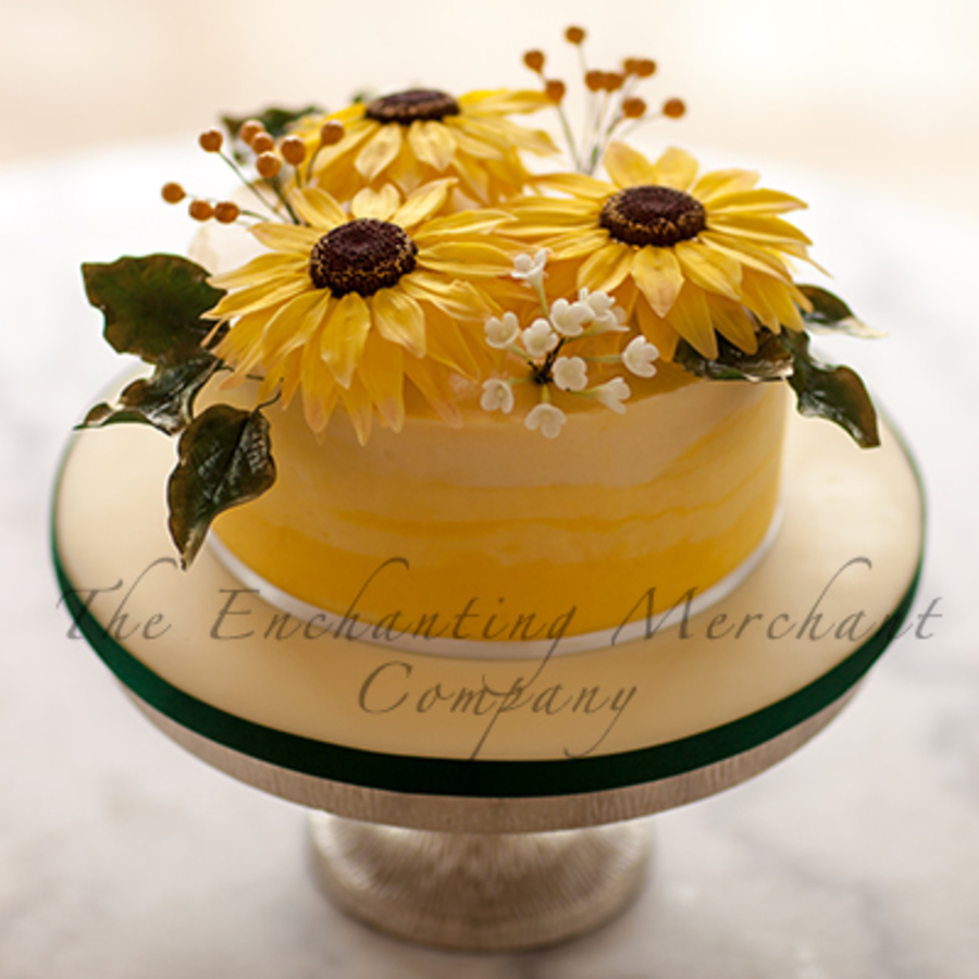 8 Photos of Sunflower Buttercream Decorated Cakes