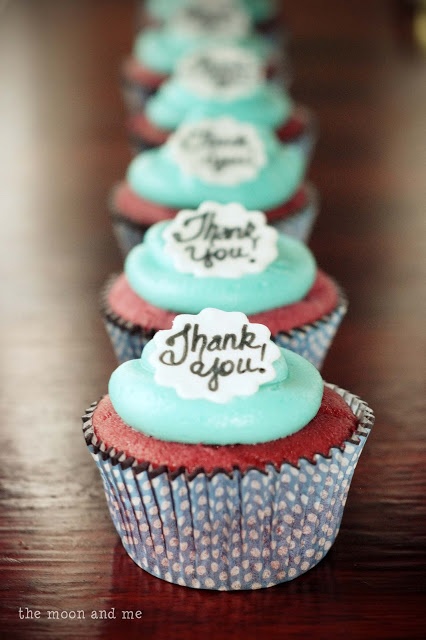 Teacher Thank You Cupcakes