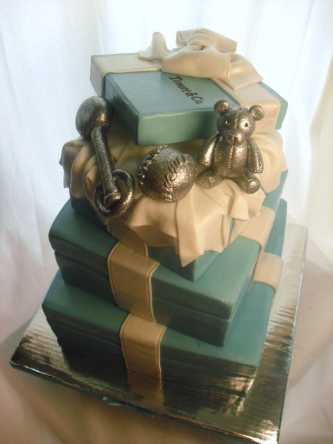 Tiffany and Co. Baby Shower Cake