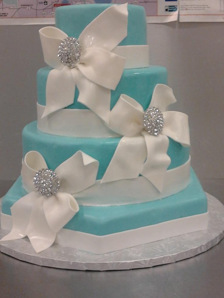 Tiffany Blue Wedding Cake