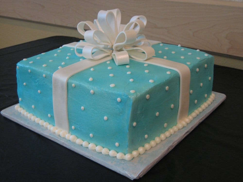 Tiffany Box Baby Shower Cake