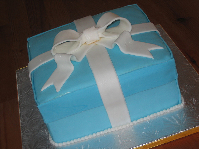 Tiffany Box Baby Shower Cake