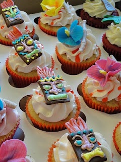 Tiki Party Cupcakes
