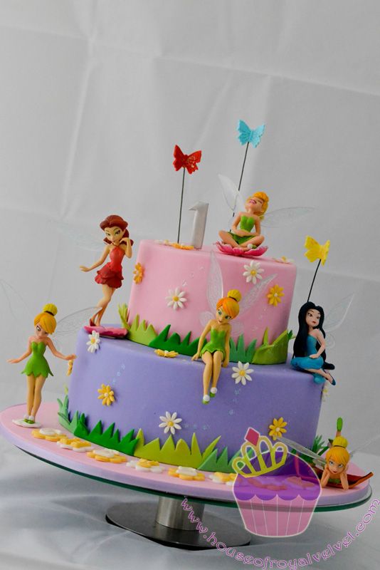 Tinkerbell 1st Birthday Cake