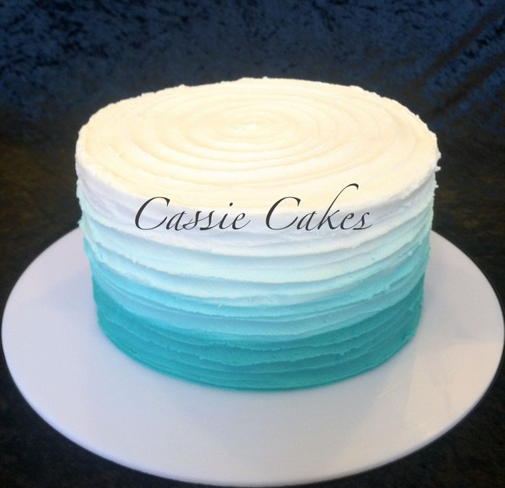 Turquoise Buttercream Cake