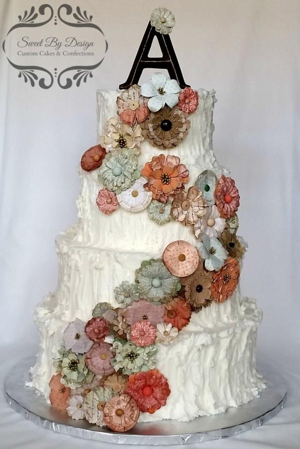 Vintage Buttercream Wedding Cake