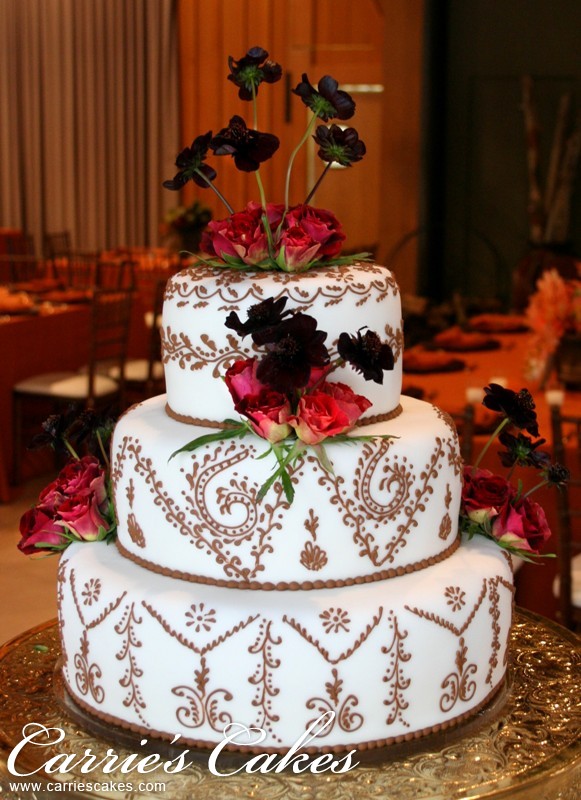 Wedding Cake Fall Colors