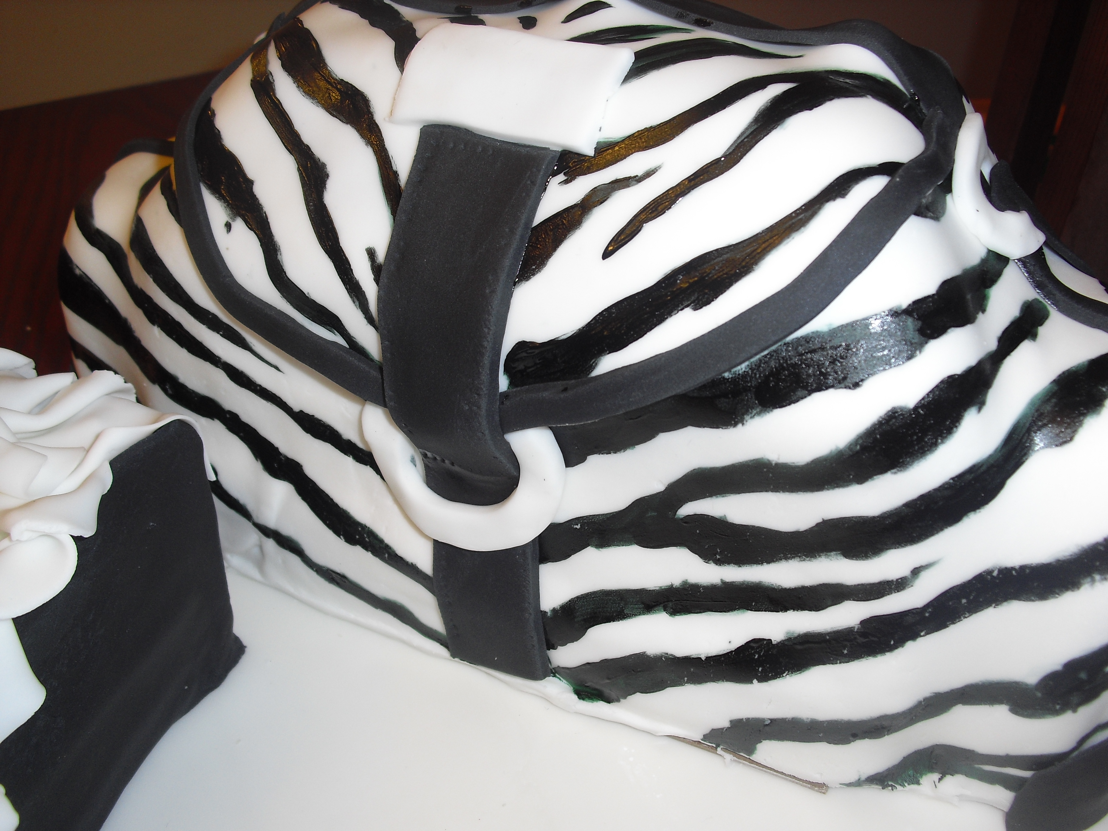 Zebra Purse Cake