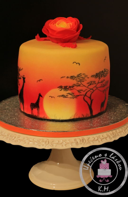 African Sunset Cake