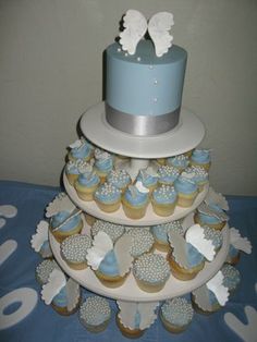 Angel Themed Baby Shower Cake