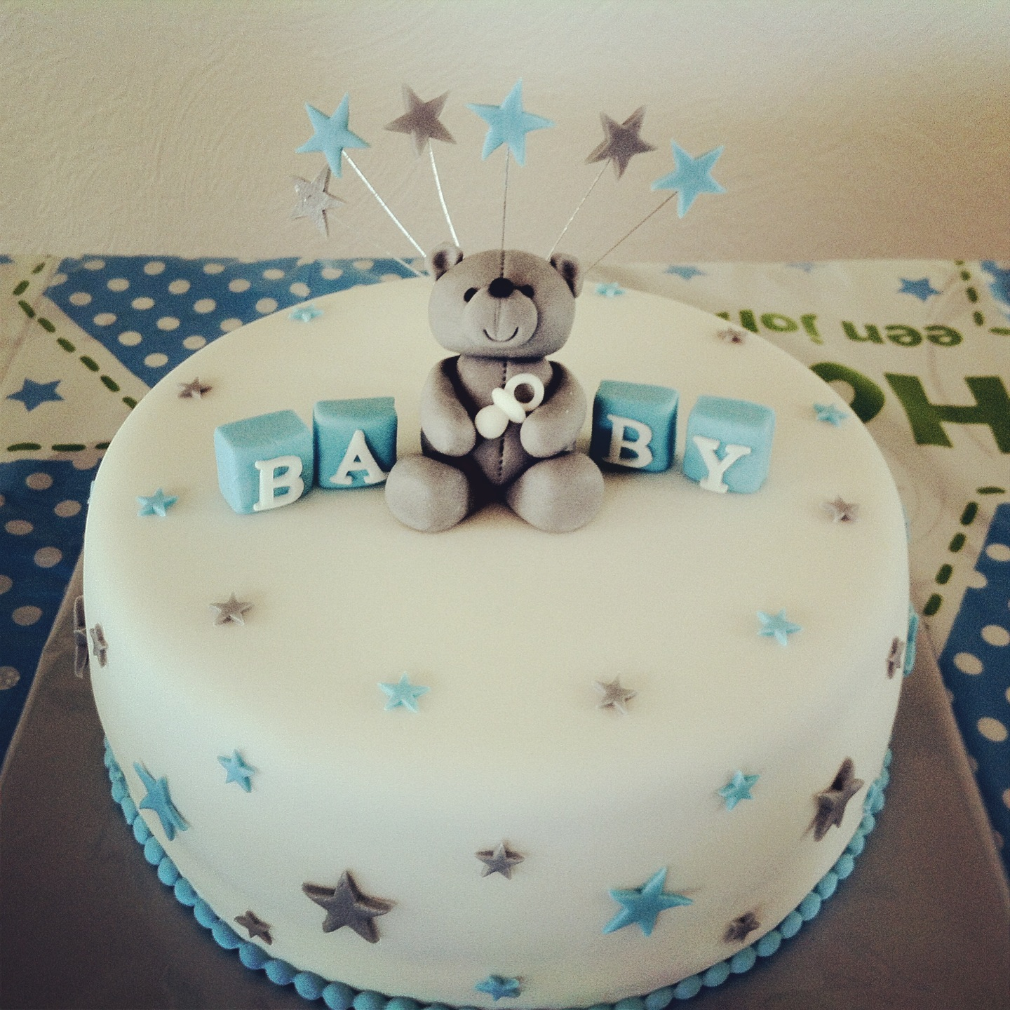 Baby Boy Shower Cake