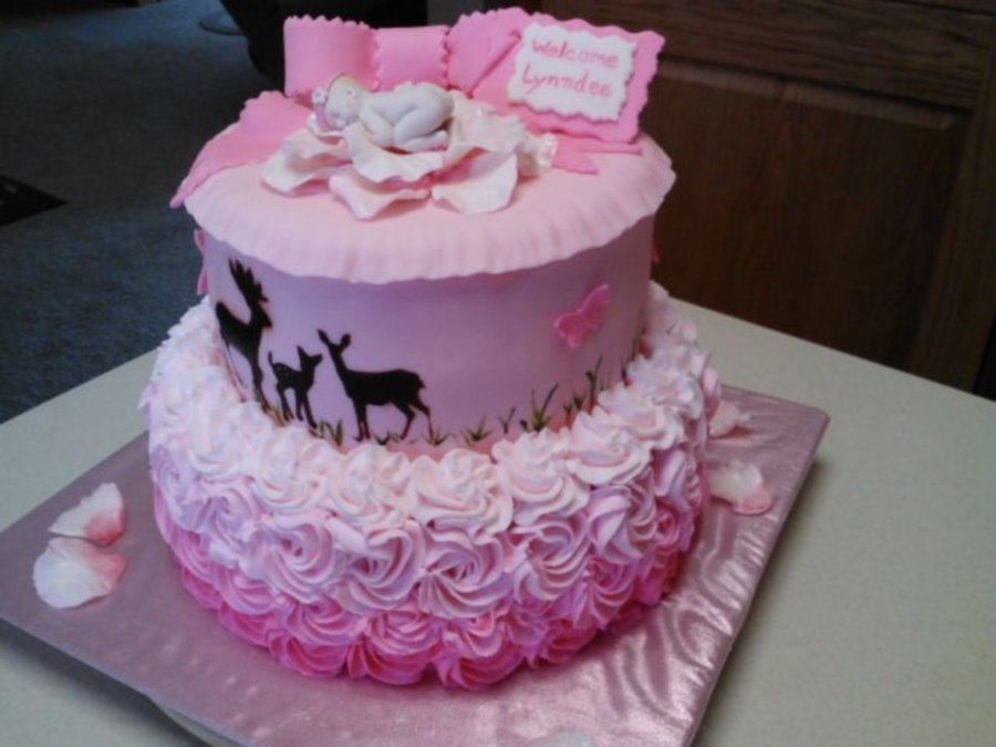 Baby Shower Cake with Fondant