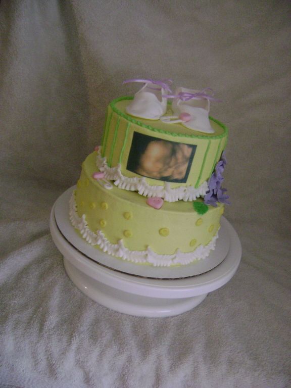 Baby Shower Cake with Ultrasound