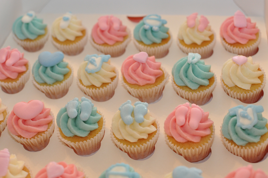 Baby Shower Mini Cupcakes