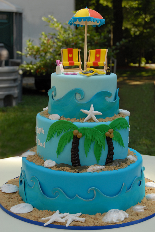 Beach Theme Cake