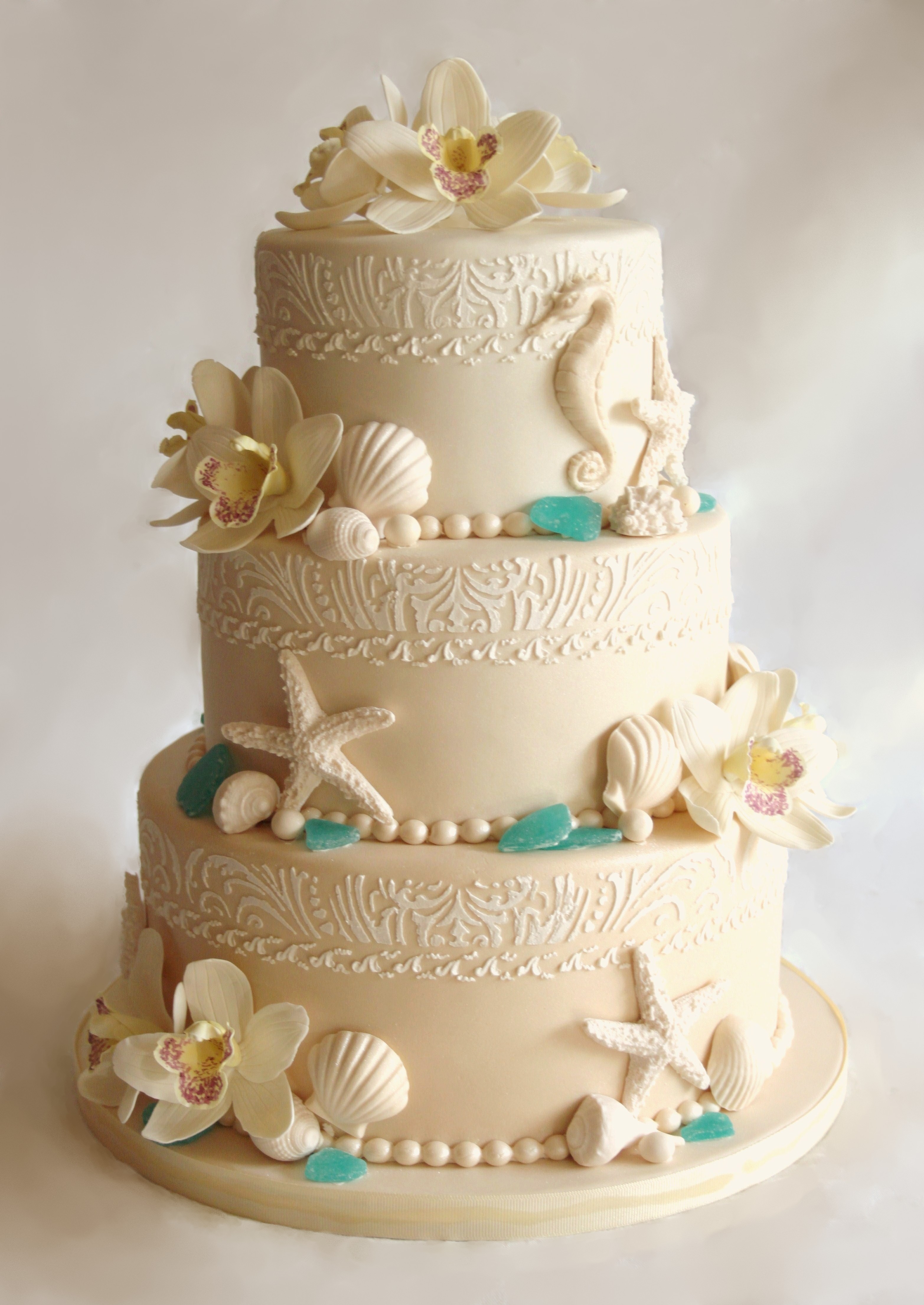 Beach Wedding Cake