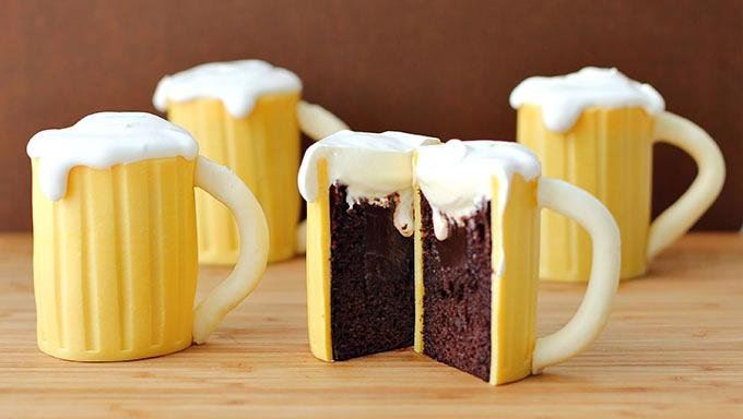 Beer Mug Cupcakes