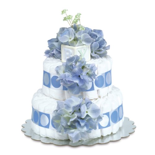 Blue Baby Diaper Cake