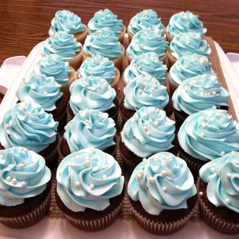 Blue Buttercream Cupcake