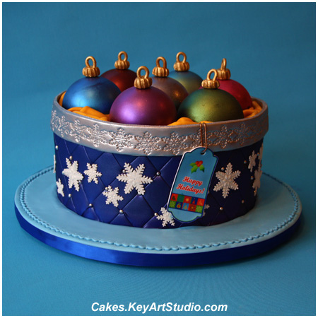 Christmas Ornament Cake