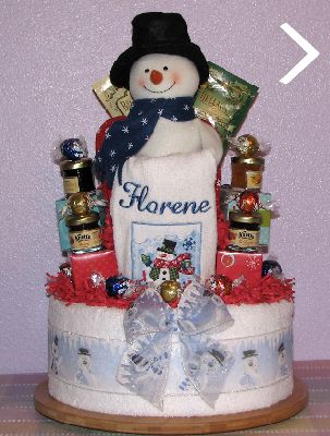 Christmas Towel Cake