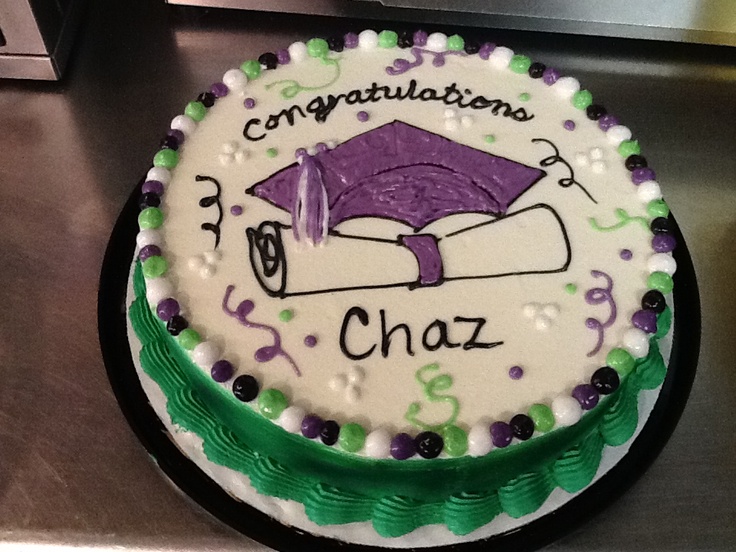 Dairy Queen Ice Cream Graduation Cake