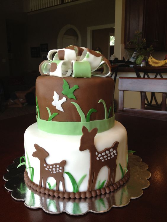 Deer Baby Shower Cake