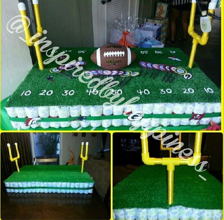 Diaper Cake Football Field