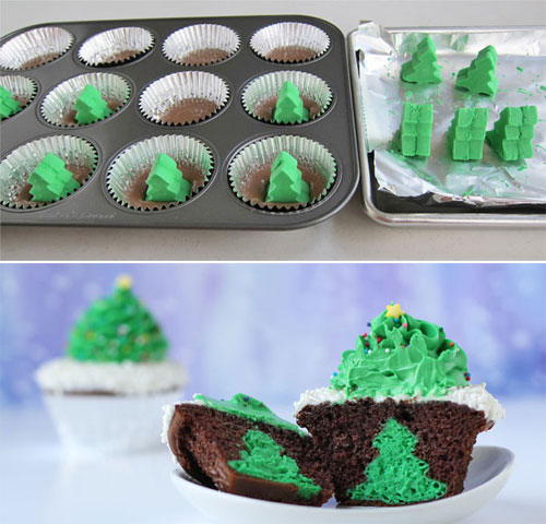 Easy Christmas Cupcake Ideas 30