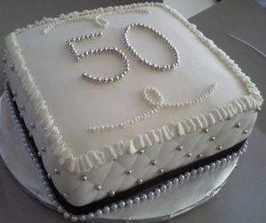 Elegant 50th Birthday Cakes