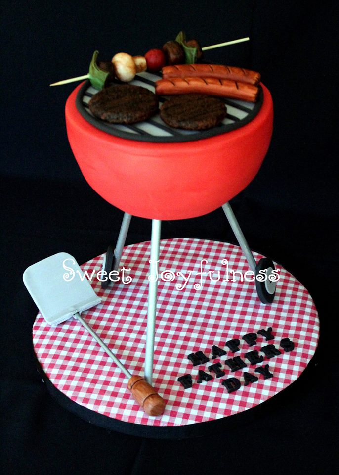 Father's Day BBQ Grill Cake