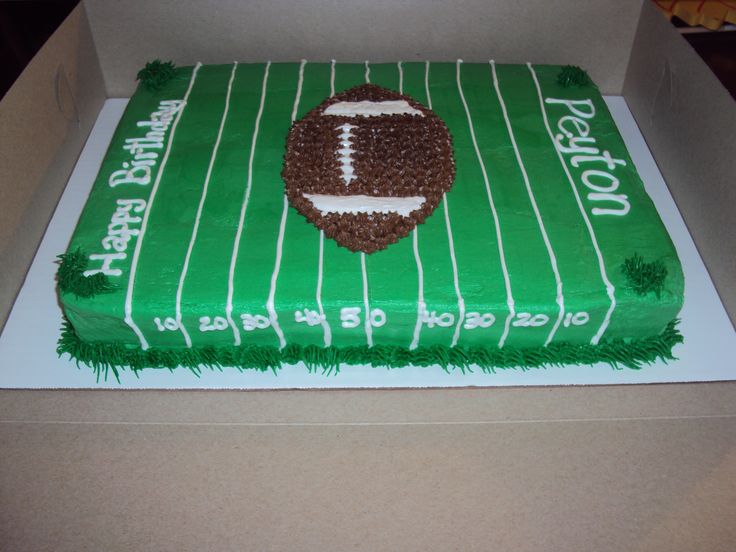 Football Field Birthday Cake