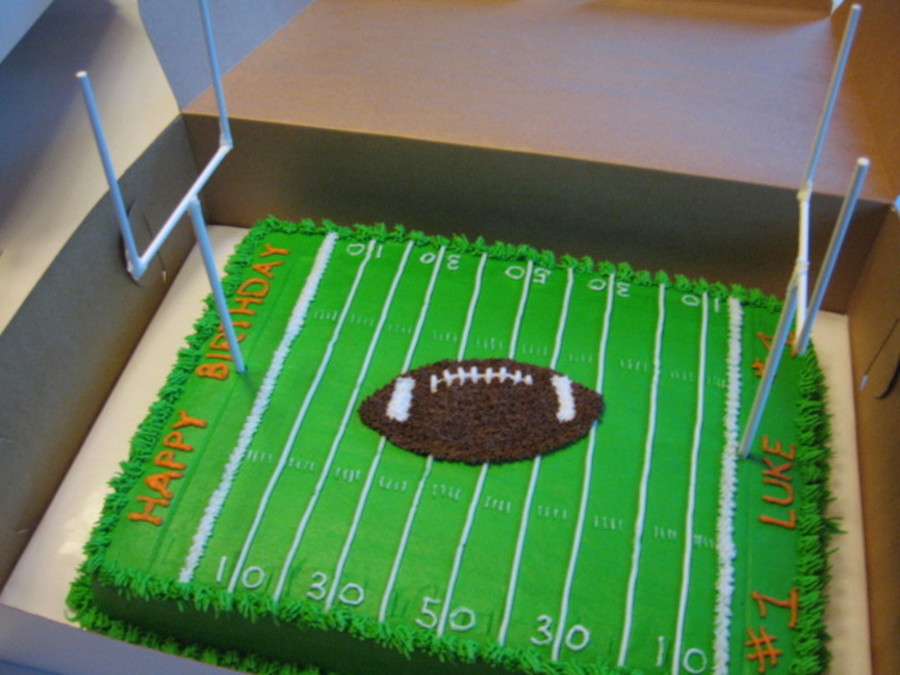 Football Field Birthday Cake