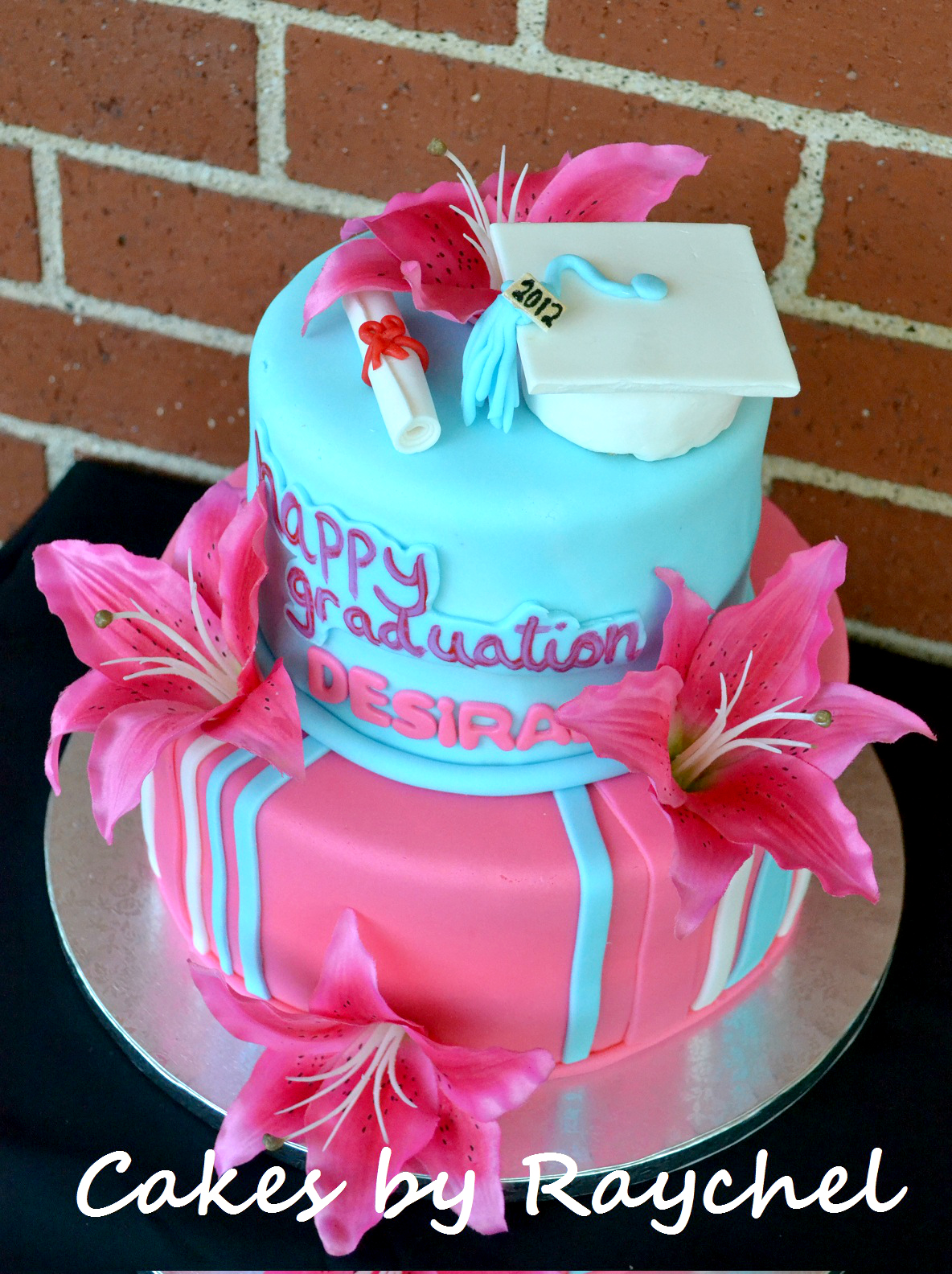 Graduation Cake Ideas with Flowers