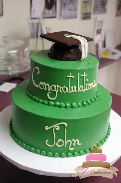 Graduation Cap Cake Tiered