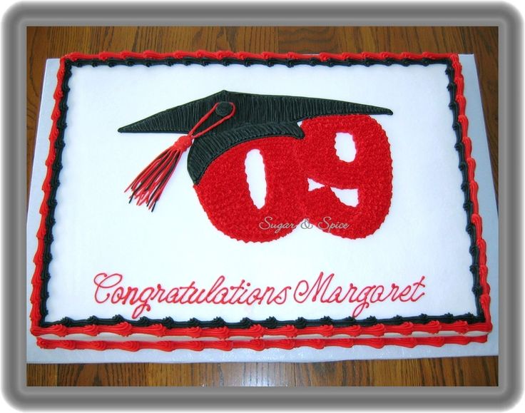 High School Graduation Sheet Cakes for Girls