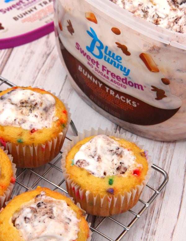 Ice Cream Filled Cupcakes