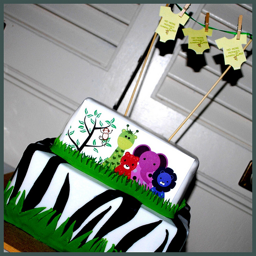 Jungle Safari Baby Shower Cake