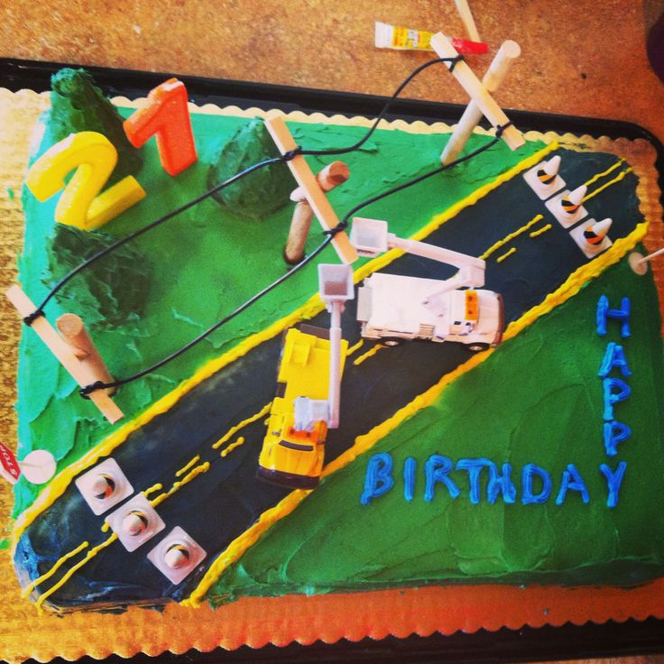 Lineman Birthday Cake Ideas