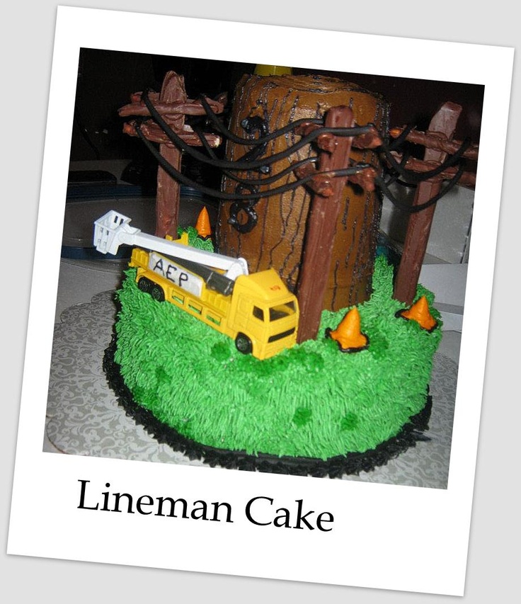 Lineman Birthday Cake