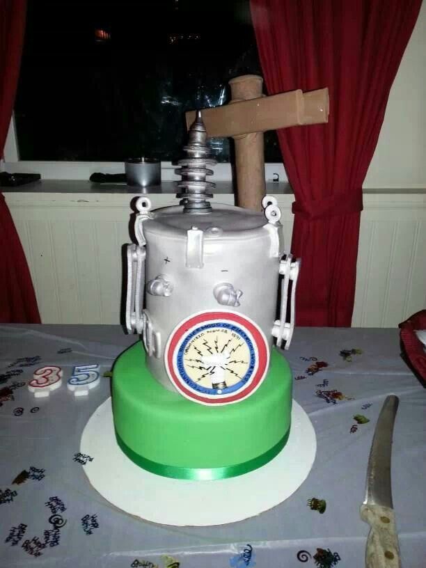 Lineman Birthday Cake