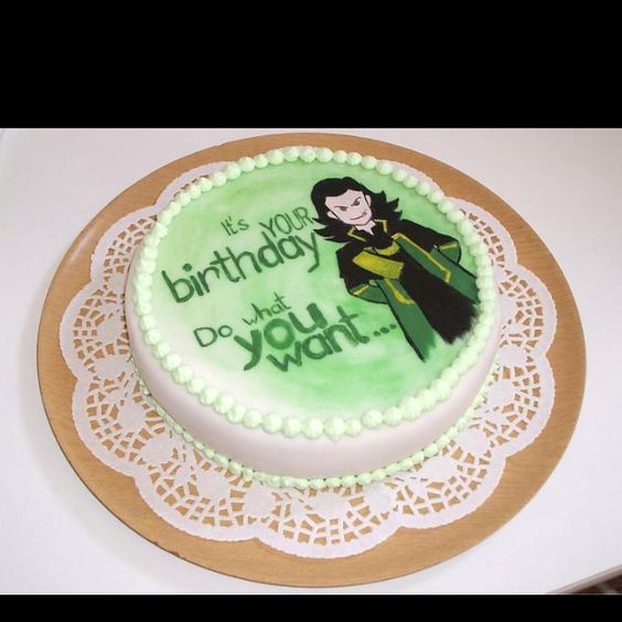 Loki Birthday Cake