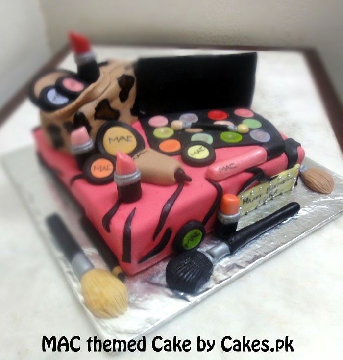 Make Up Themed Birthday Cakes