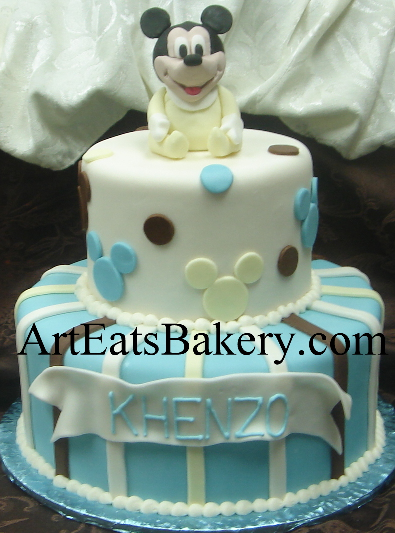 Mickey Mouse Baby Shower Boy Cakes