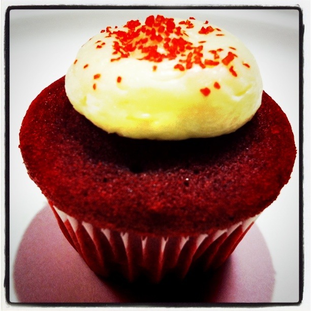 Mini Red Velvet Cupcakes with Cream Cheese Frosting