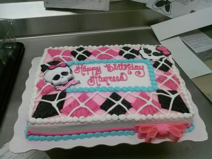 Monster High Sheet Cake