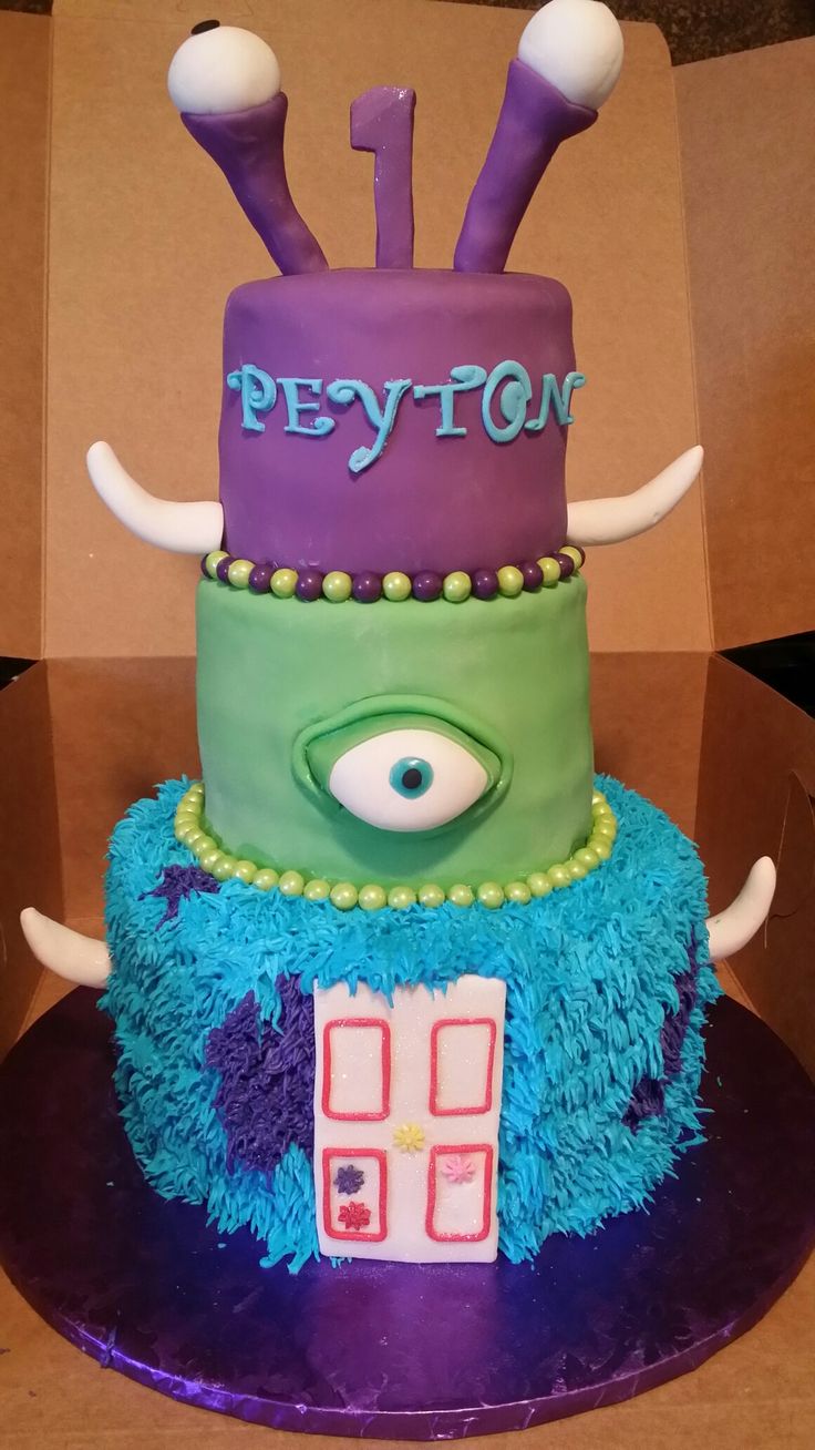 Monster Ink Baby Shower Cake