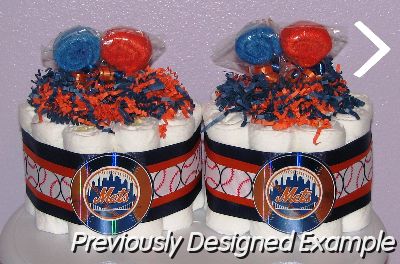 New York Mets Diaper Cake