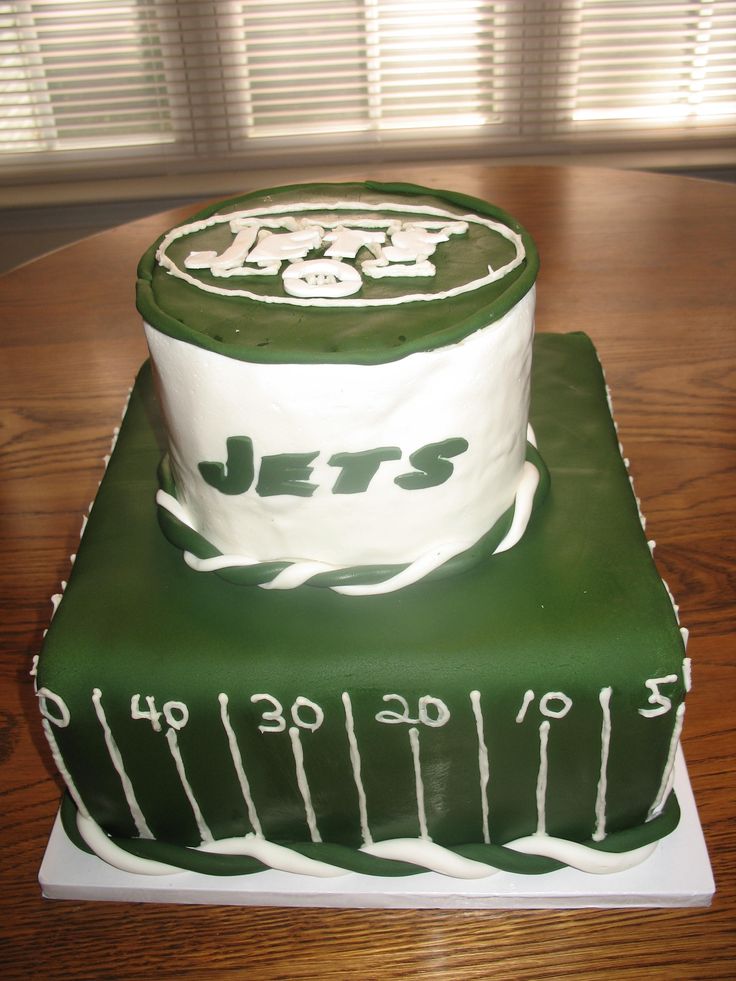 NY Jets Birthday Cake